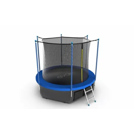Батут с внутренней сеткой EVO JUMP Internal 8ft (Sky) + нижняя сеть - Фото 5