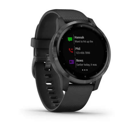 Смарт-часы с GPS Garmin VIVOACTIVE 4S черные с серым безелем - Фото 6