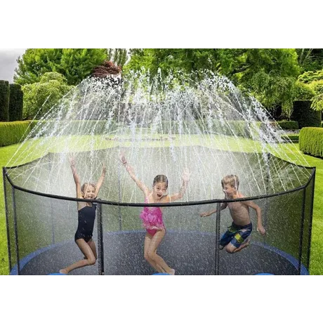 Батут с защитной сеткой PERFETTO SPORT ACTIVITY 14 диаметр 4,3 м зелёный - Фото 6