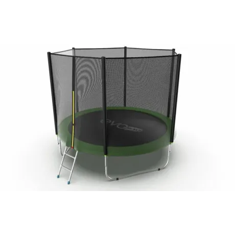 Батут с внешней сеткой и лестницей EVO JUMP External 10ft (Green) - Фото 3