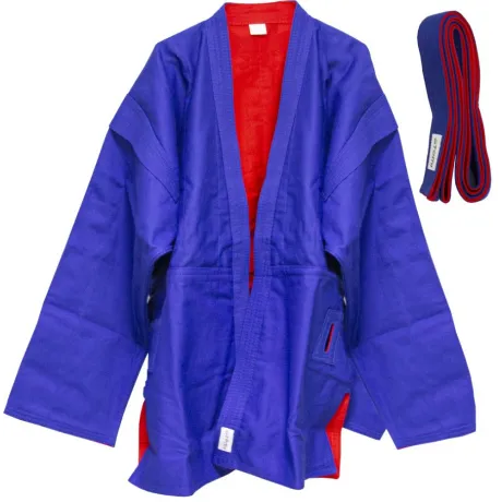 Куртка для самбо Atemi двухсторонняя красно-синяя Atemi, плотность 500 г/м2, размер 48/170, AX55