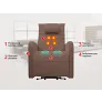 Массажное кресло реклайнер с подъемом FUJIMO LIFT Compact F3005 FLFK Терра (Sakura 20) - Фото 2