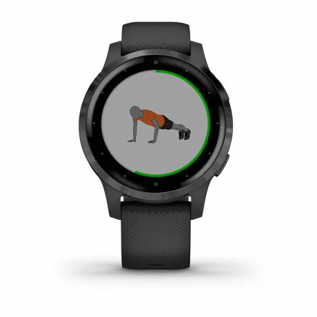 Смарт-часы с GPS Garmin VIVOACTIVE 4S черные с серым безелем - Фото 2