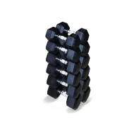 Набор гексагональных гантелей Original Fittools 6 пар от 12,5 до 25 кг