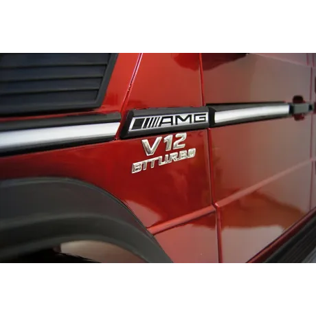Электромобиль RiverToys Mercedes-Benz G65 AMG вишневый глянец - Фото 9