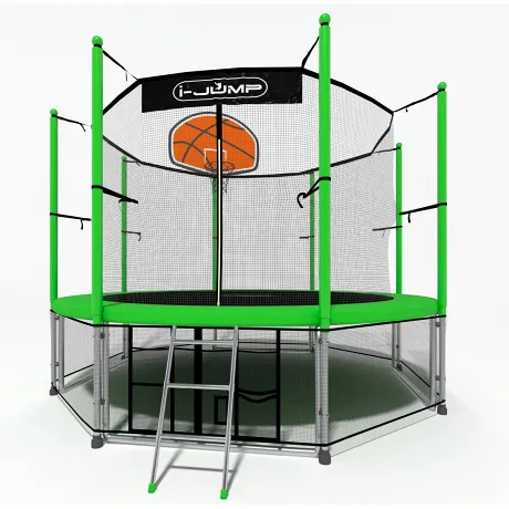 Батут i-Jump Basket 16ft green - Фото 3