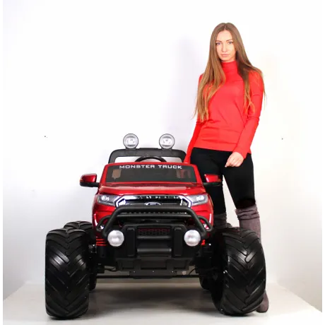 Электромобиль RiverToys Ford Ranger Monster Truck 4WD DK-MT550 красный - Фото 9