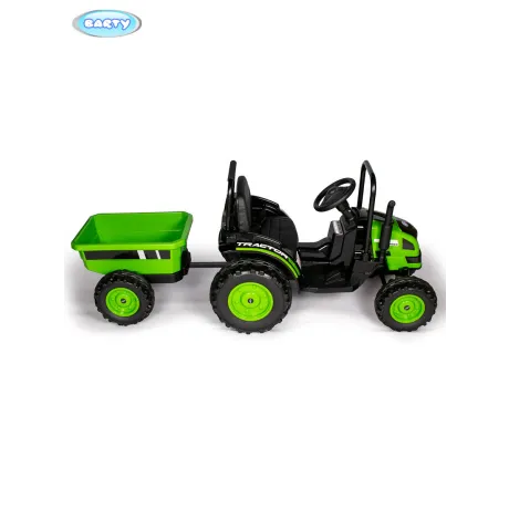 Детский трактор с прицепом BARTY TR001 зелёный