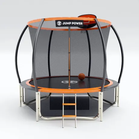 Батут Jump Power 8ft PRO Basket Orange