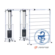 Грузоблочный тренажер Биотонус-2+шведская стенка стек 2 х 75 кг ARMS AR088.2х2400