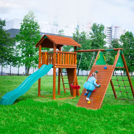 Детские городки Jungle Cottage + Climb Module X'tra - Фото 3