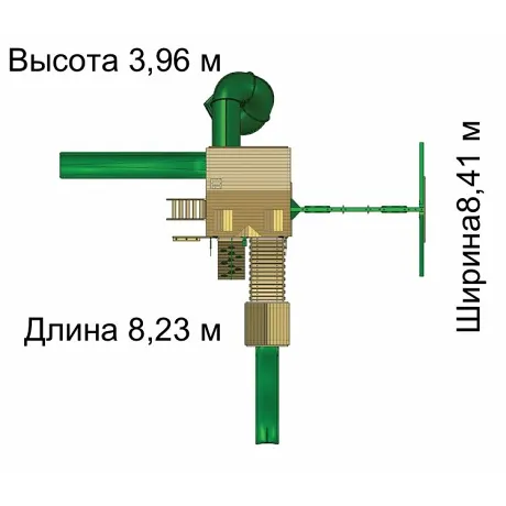 Детский игровой комплекс PlayNation Горец 3 Ривьера - Фото 2