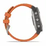 Часы Garmin FENIX 6 Sapphire титановый с оранжевым ремешком - Фото 6