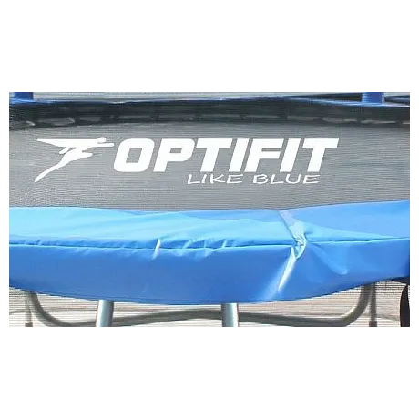 Батут Optifit Like Blue 14ft с сине-желтой крышей - Фото 2