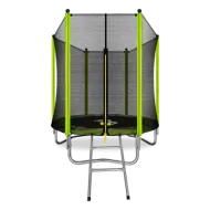Батут с внешней сеткой и лестницей ARLAND 6FT (Light Green)