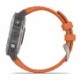 Часы Garmin FENIX 6 Sapphire титановый с оранжевым ремешком - Фото 5
