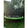 Батут DFC JUMP 14 ft складной, с сеткой apple green - Фото 2