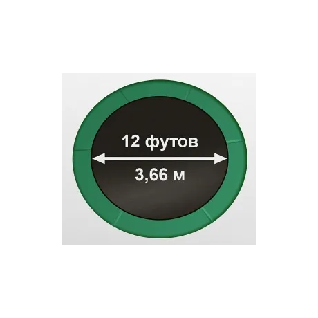 Батут Oxygen Fitness Premium 16 ft inside (Dark green) - Фото 17